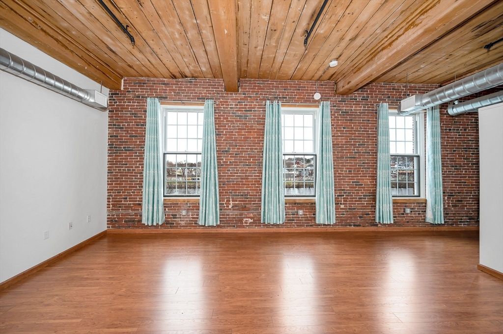 Empty room, Interior, Stone Walls, Wooden Beams, Wooden Ceilings, Wood Texture Flooring