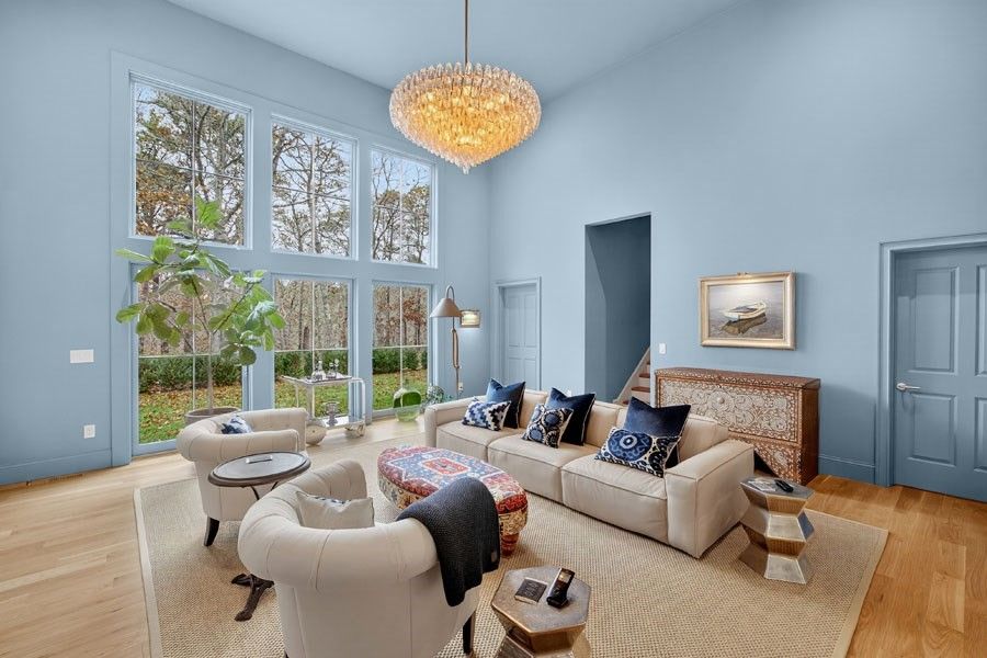 Chandelier, Interior, Living room, Wood Texture Flooring