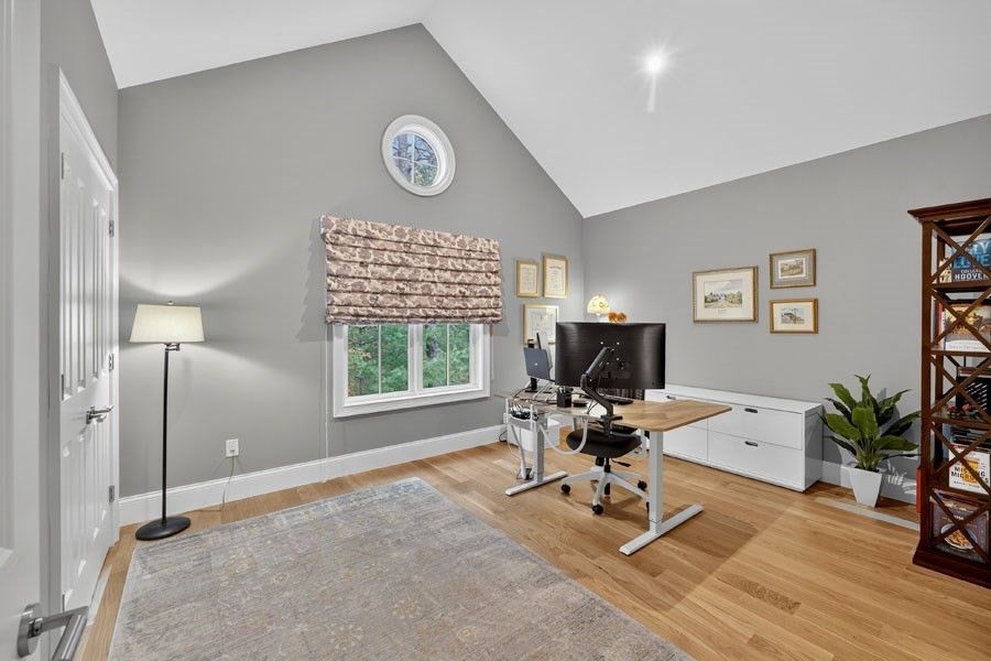 Home Office, Interior, Wood Texture Flooring