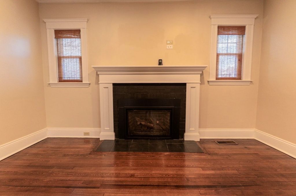 Fireplace, Interior, Wood Texture Flooring
