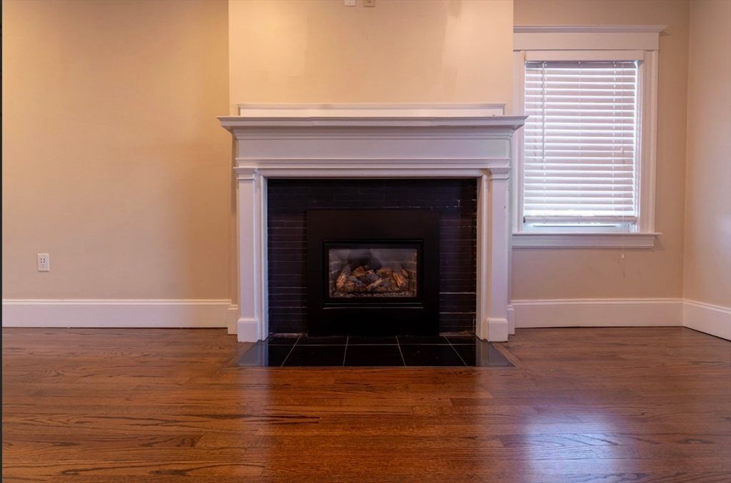 Fireplace, Interior, Wood Texture Flooring