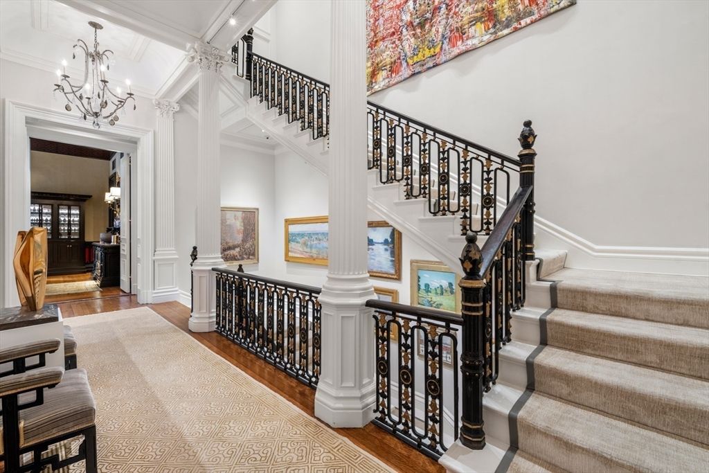 Chandelier, Interior, Wood Texture Flooring