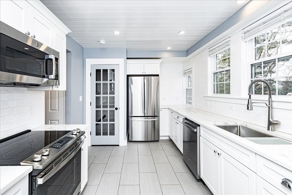 Interior, Kitchen, Recessed Lighting, Stainless Steel Appliances