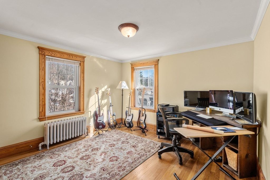 Home Office, Interior, Wood Texture Flooring