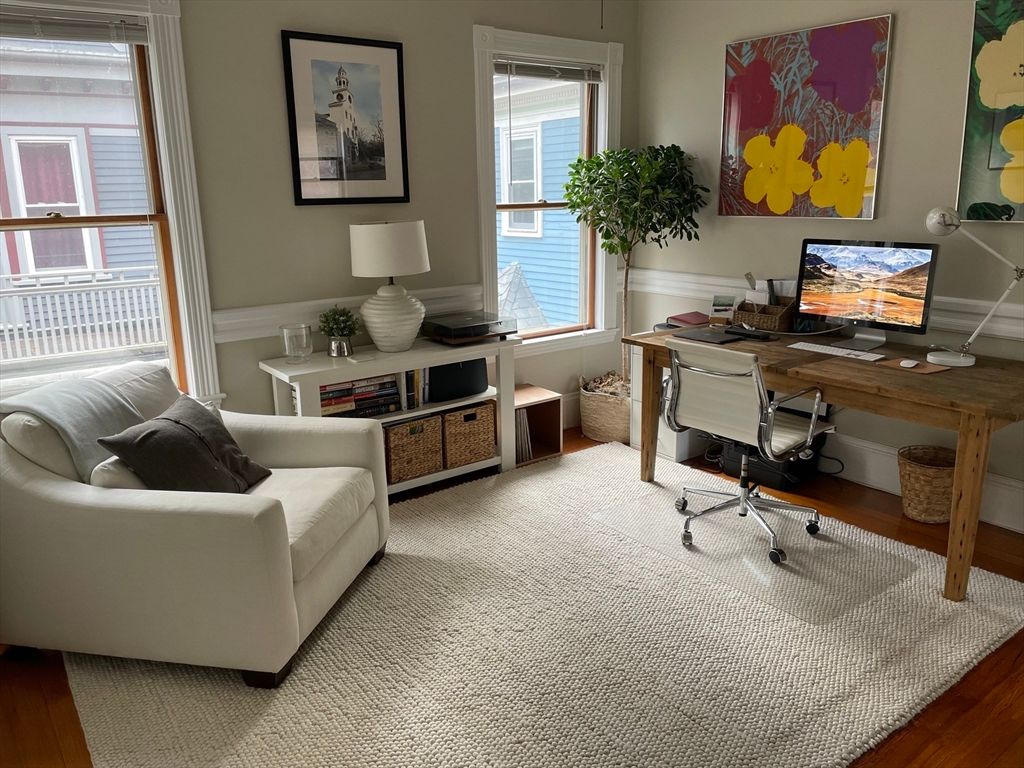 Home Office, Interior, Wood Texture Flooring