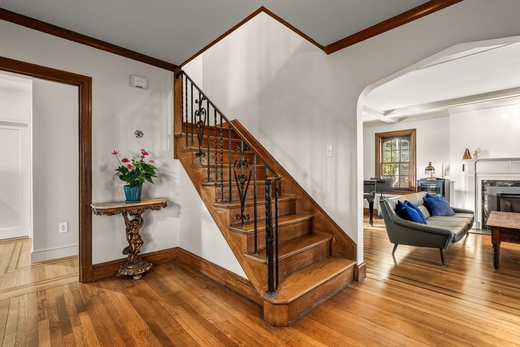 Fireplace, Interior, Wood Texture Flooring
