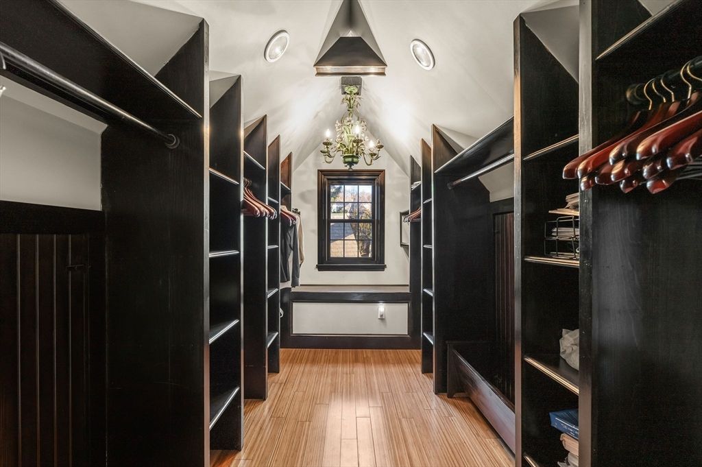 Chandelier, Interior, Walk-in Closets, Wood Texture Flooring