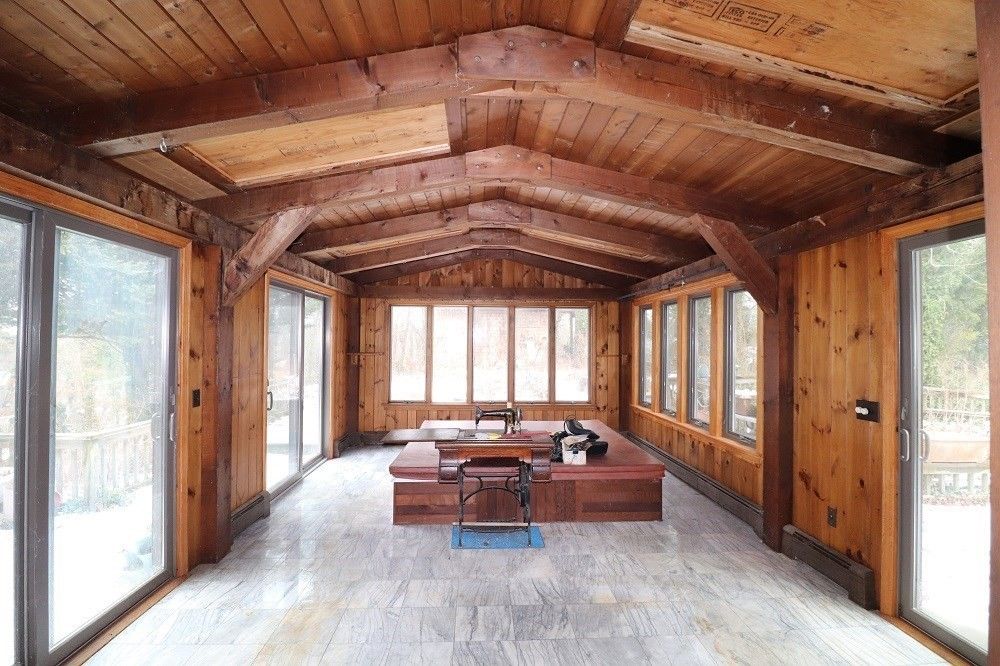Home Office, Interior, Wooden Beams, Wooden Ceilings, Wooden Walls