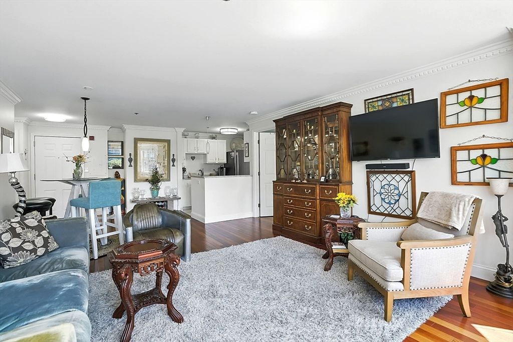 Interior, Kitchen, Living room, Pendant Lights, Recessed Lighting, Stainless Steel Appliances, Wood Texture Flooring