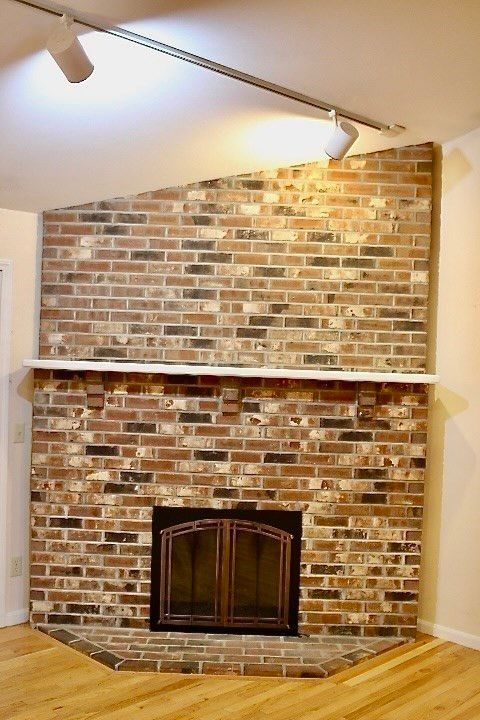 Fireplace, Interior, Stone Walls, Wood Texture Flooring
