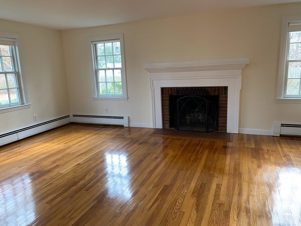 Empty room, Fireplace, Interior, Wood Texture Flooring