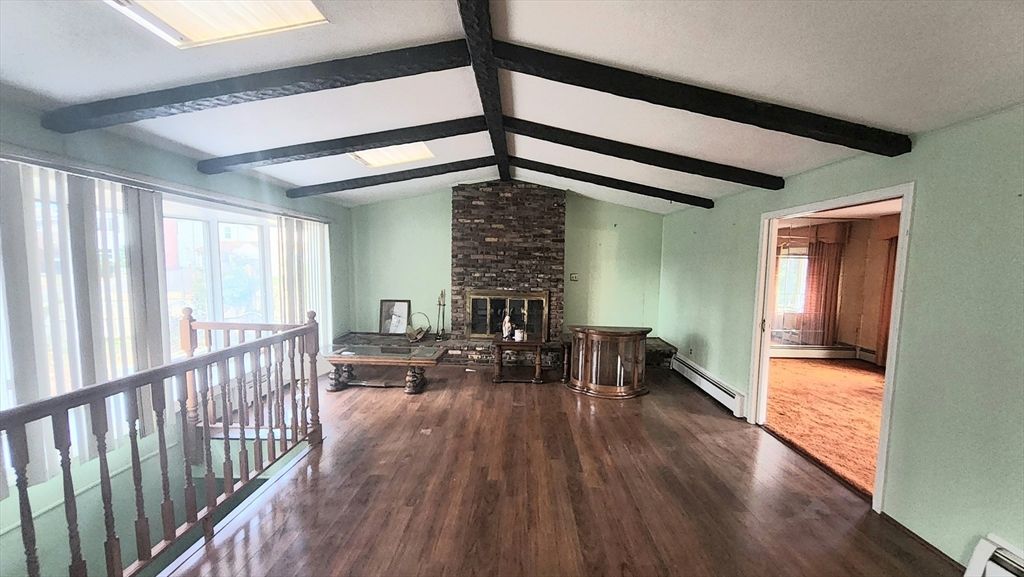 Fireplace, Interior, Wooden Beams, Wood Texture Flooring