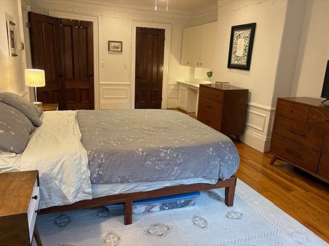 Bedroom, Interior, Wood Texture Flooring
