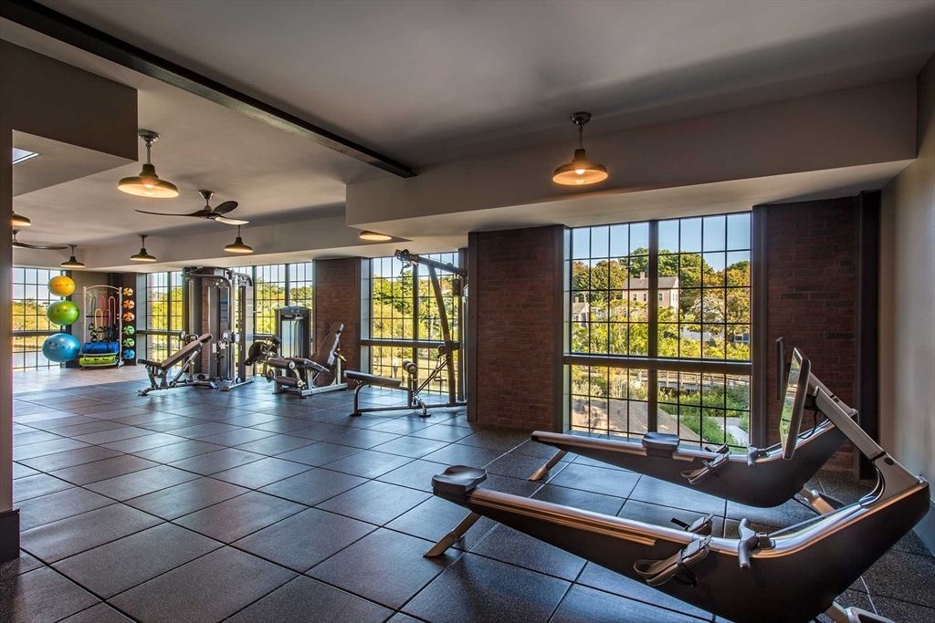 Fitness Equipment, Interior, Stone Walls