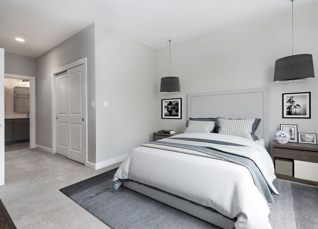 Bedroom, Interior, Pendant Lights, Recessed Lighting