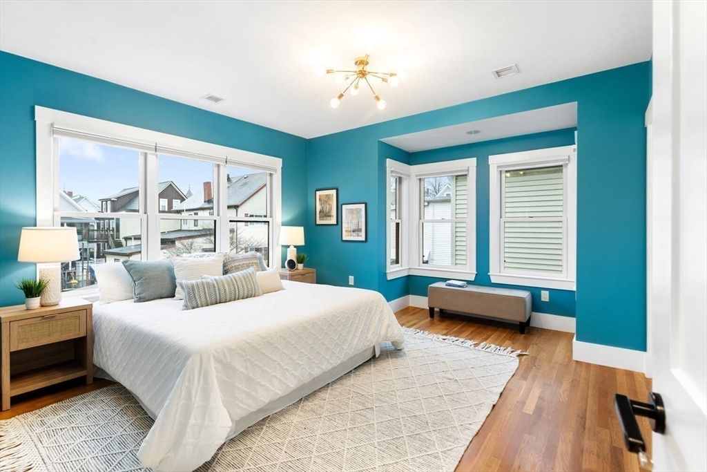 Bedroom, Interior, Wood Texture Flooring