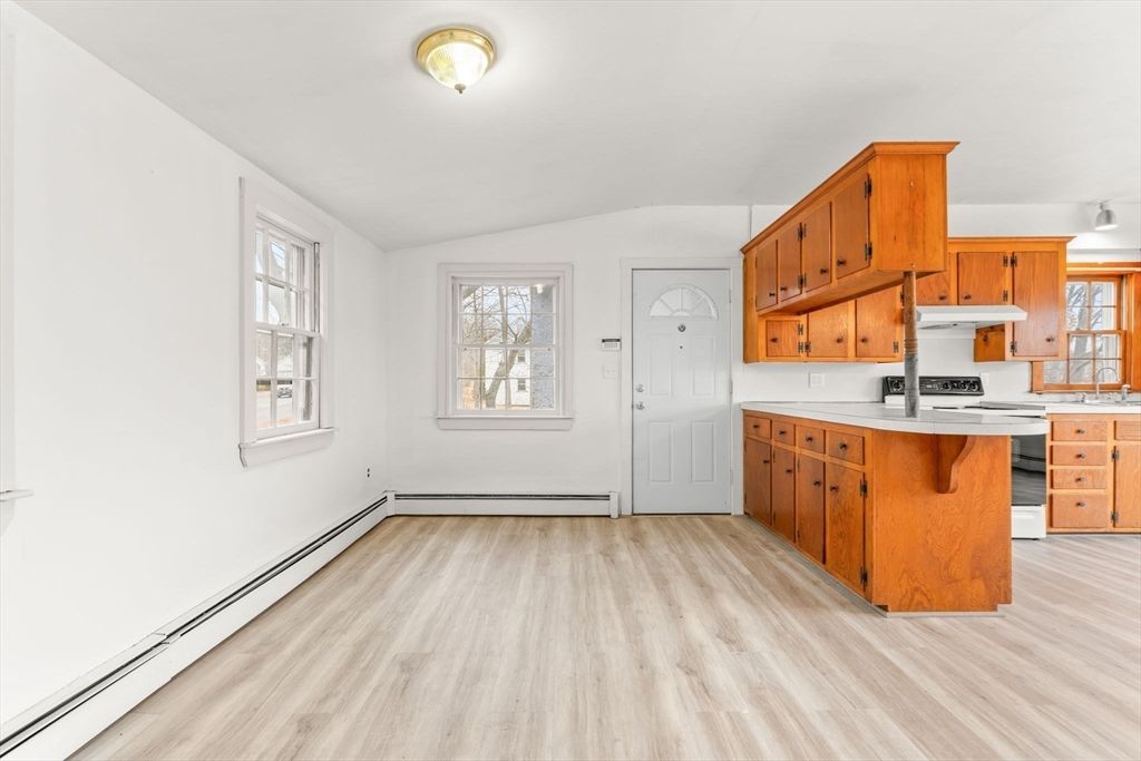 Interior, Kitchen, Wood Texture Flooring