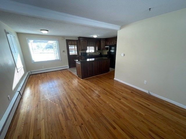 Empty room, Interior, Kitchen, Wood Texture Flooring