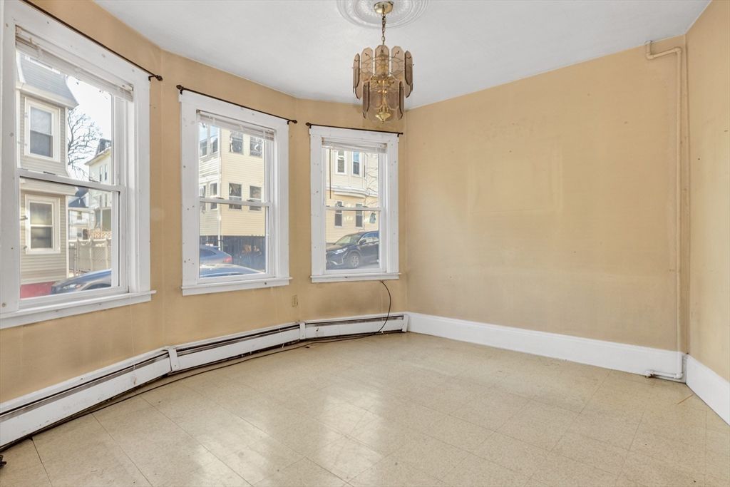 Chandelier, Empty room, Interior