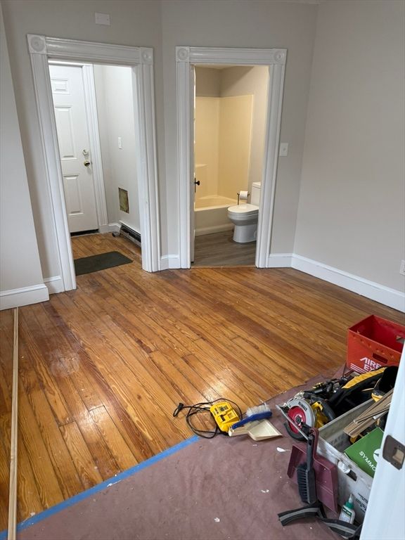 Bathroom, Interior, Wood Texture Flooring