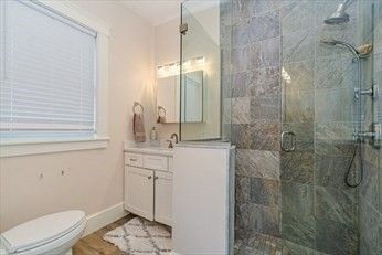Bathroom, Glass Shower, Interior, Marble Walls