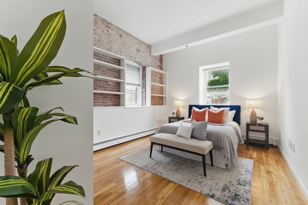 Interior, Stone Walls, Wood Texture Flooring