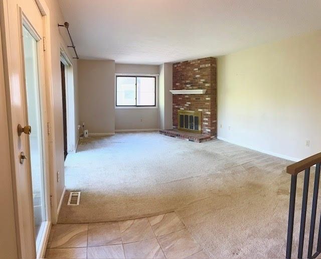 Empty room, Fireplace, Interior, Stone Walls