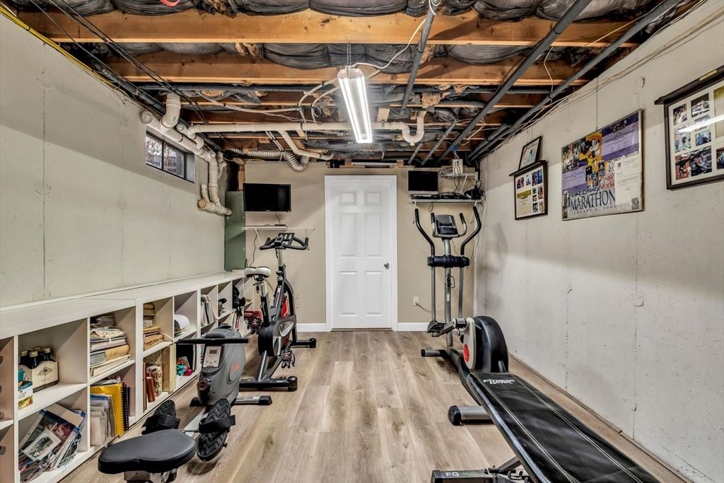 Fitness Equipment, Interior, Wood Texture Flooring