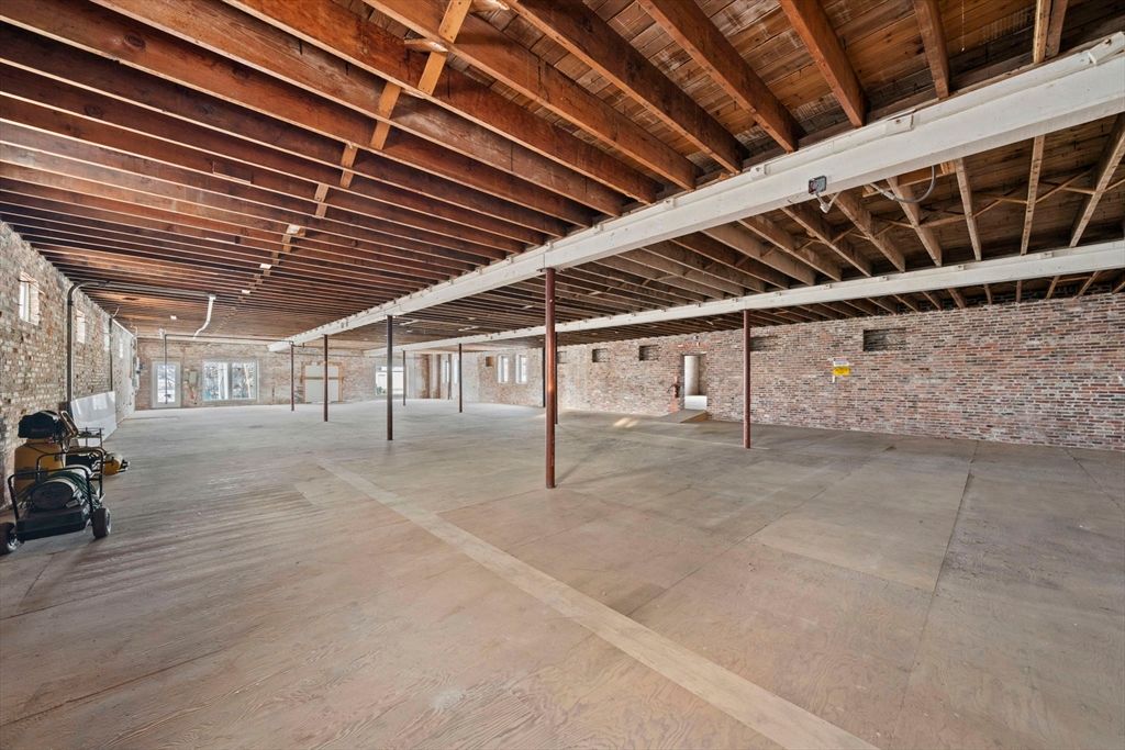 Interior, Stone Walls, Wooden Beams