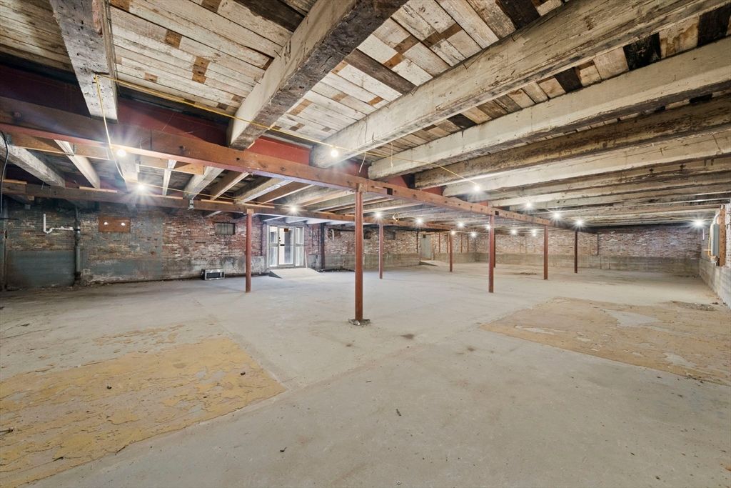 Interior, Stone Walls, Wooden Beams