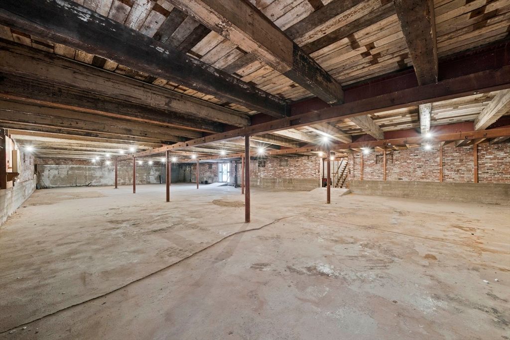 Interior, Stone Walls, Wooden Beams