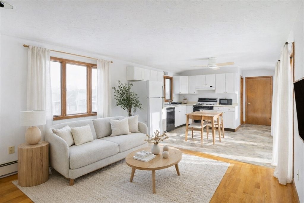 Dining room, Interior, Kitchen, Living room, Wood Texture Flooring