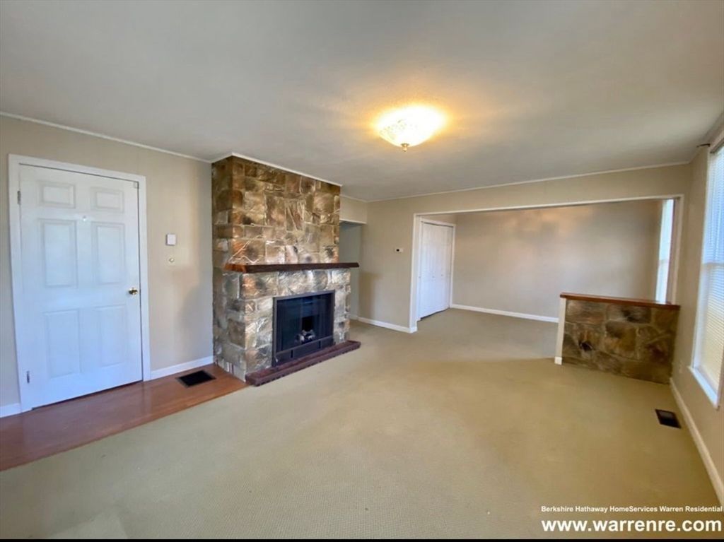Empty room, Fireplace, Interior, Stone Walls