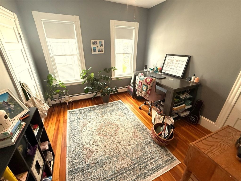 Home Office, Interior, Wood Texture Flooring