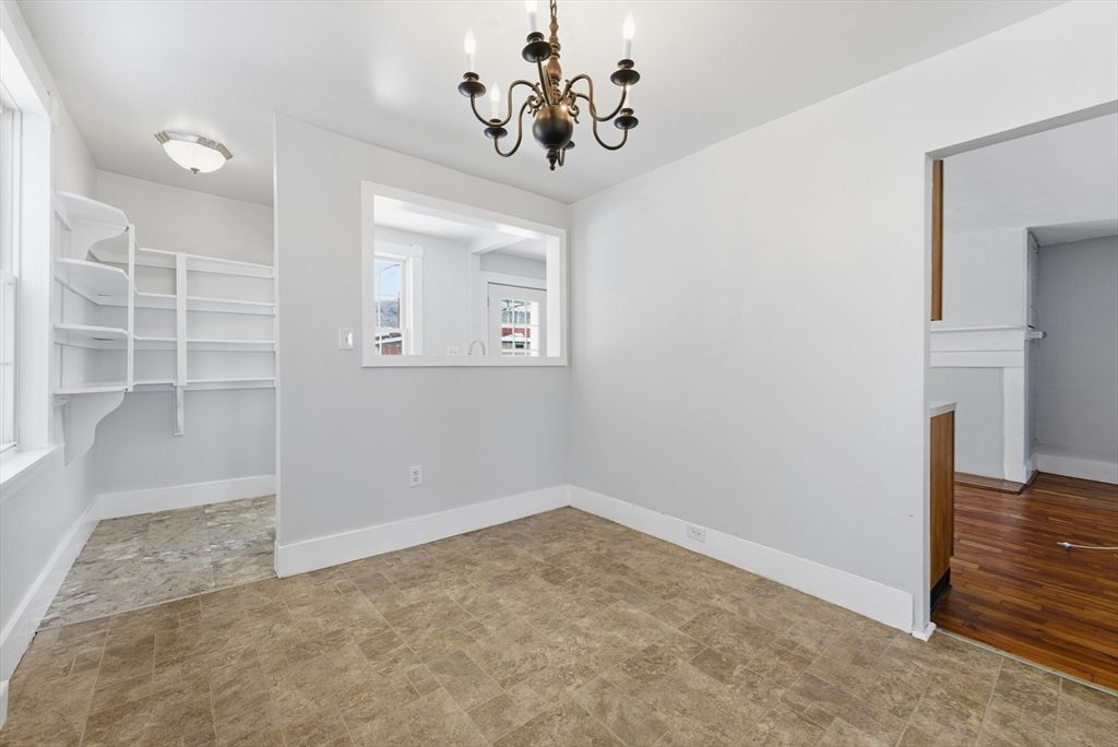 Chandelier, Empty room, Interior, Wood Texture Flooring