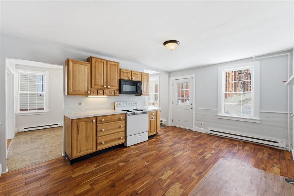 Interior, Kitchen, Wood Texture Flooring