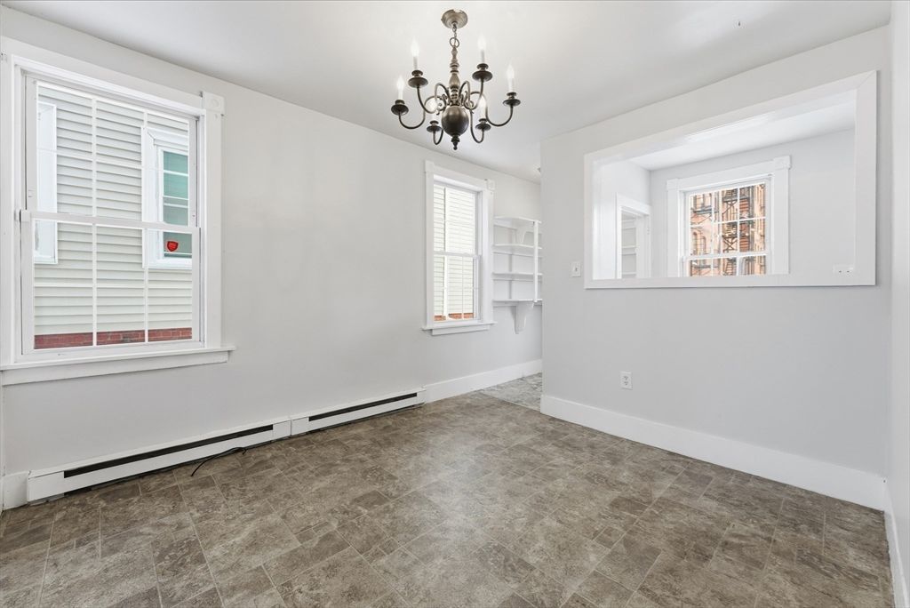 Chandelier, Empty room, Interior
