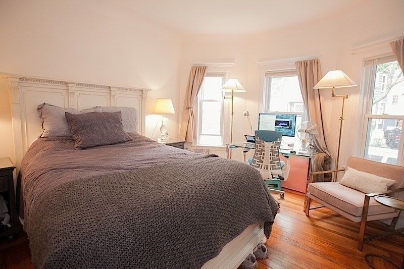 Bedroom, Home Office, Interior, Wood Texture Flooring