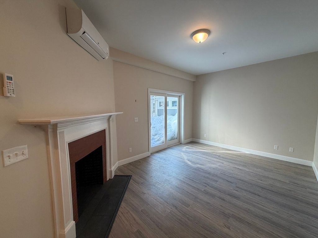 Empty room, Fireplace, Interior, Wood Texture Flooring