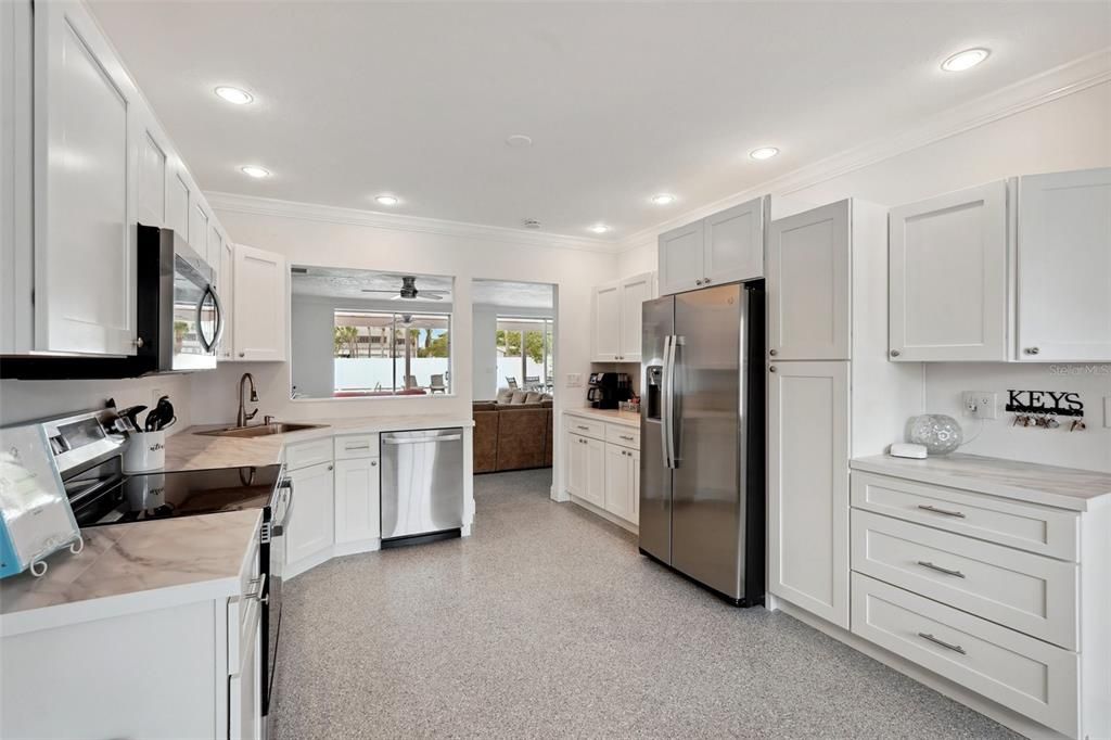 Interior, Kitchen, Recessed Lighting, Stainless Steel Appliances