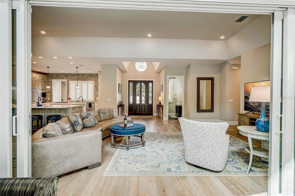 Interior, Kitchen, Living room, Pendant Lights, Recessed Lighting, Stainless Steel Appliances, Wood Texture Flooring
