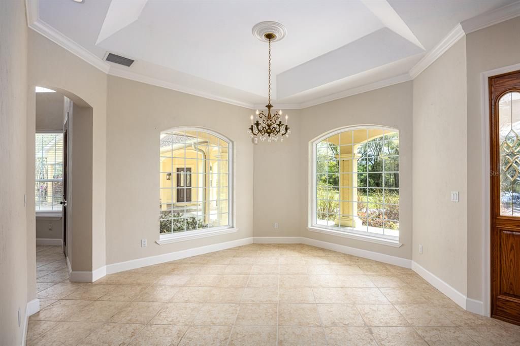 Chandelier, Empty room, Interior