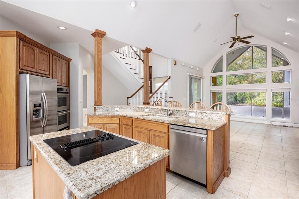 Interior, Kitchen, Recessed Lighting, Stainless Steel Appliances