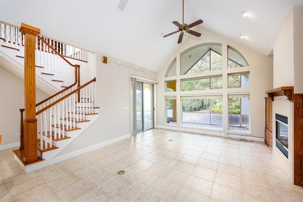 Fireplace, Interior, Recessed Lighting