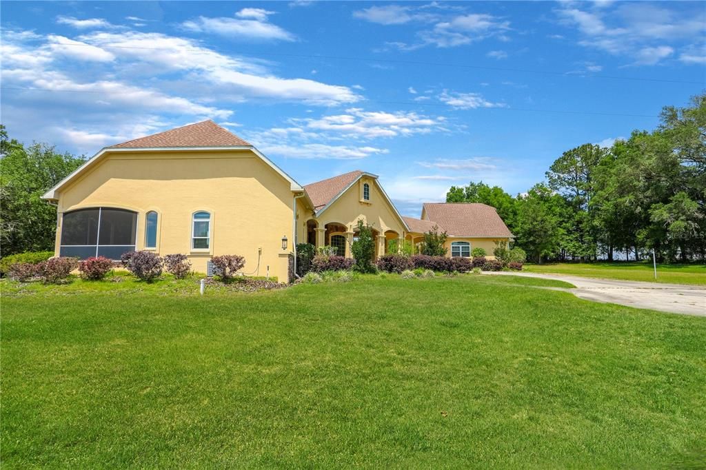 Attached, Backyard, Exterior, Facade, Mediterranean