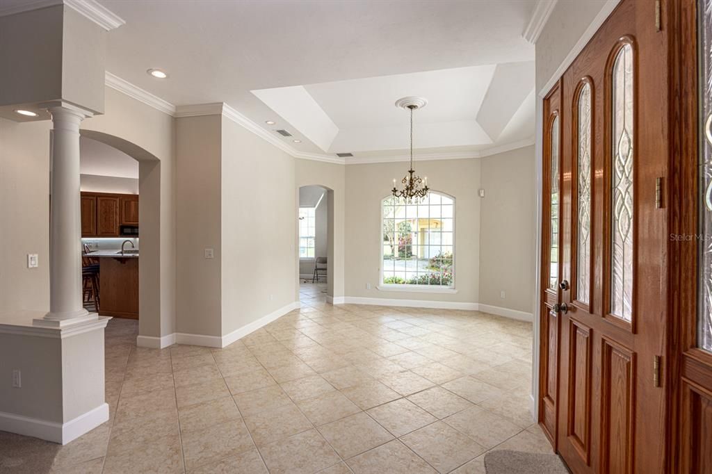 Chandelier, Interior, Kitchen, Recessed Lighting