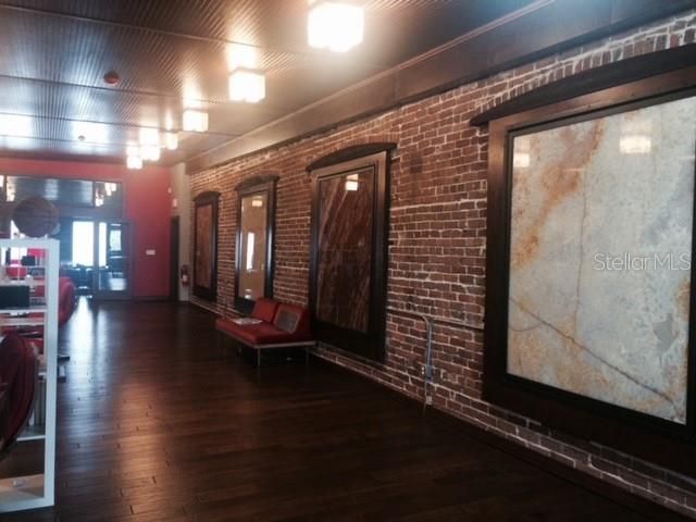 Interior, Stone Walls, Wood Texture Flooring