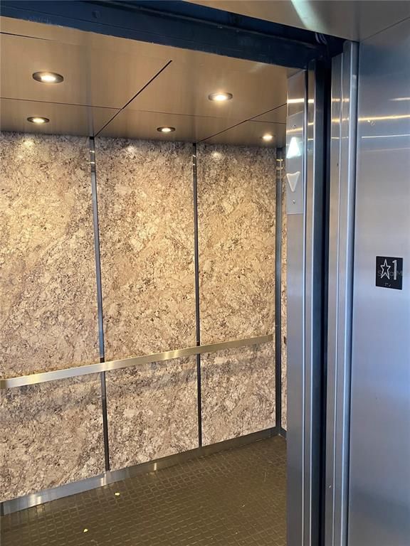 Elevator, Interior, Recessed Lighting