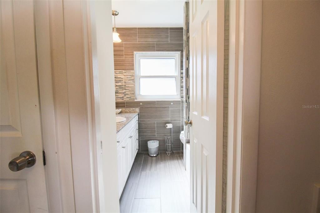 Interior, Bathroom, Wood Texture Flooring, Wooden Walls