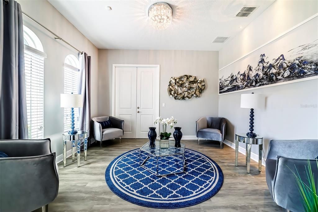 Interior, Recessed Lighting, Wood Texture Flooring